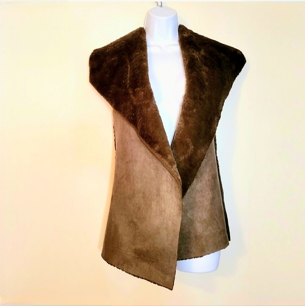 Suede and Fur Vest